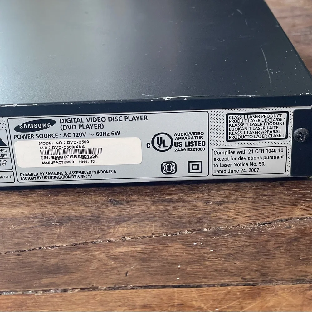 Samsung DVD 500 disc player